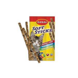 تشویقی مدادی گربه با طعم بوقلمون و جگر مدل سانال (۳ عددی)